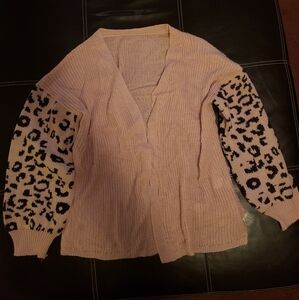 Animal Print Cardigan